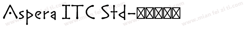 Aspera ITC Std字体转换
